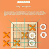 Montessori Play Game Wooden Toy Mini Chess Interaction Puzzle Training Brain Learning Early Educational Toys For Children Kids