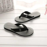Men's Casual Flip Flops Fashion Beach Shoes Men Summer Non-Slip Flat Slides Men's Slippers Indoor House Shoes Man Male Slipper