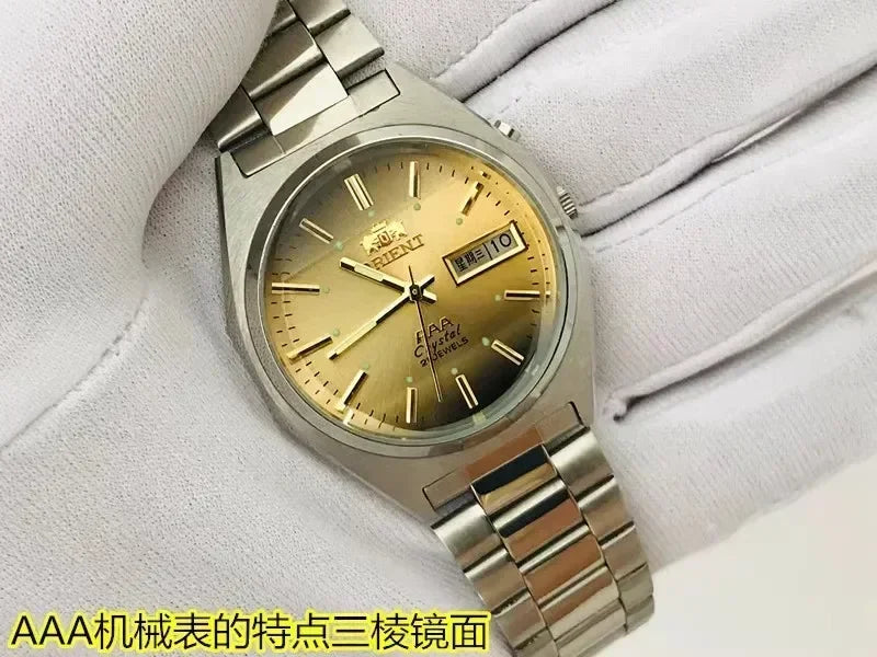 Double lion triple AAA automatic mechanical watch authentic stock double lion table double lion men's watch Oriental watch