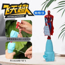 Anime Spiderman Bamboo Dragonfly Flying Toy Iron Man Captain Rotating String Flying Toys Outdoor Toy for Boys Children Gift