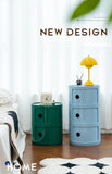 Nordic Ins Net Red Bedside Table Modern Minimalist White Round Creative Small Cabinet Mini Simple Plastic Side Cabinet 협탁