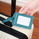 Fashionable new PU luggage tag, boarding pass for overseas travel, luggage tag, anti-loss name card, luggage tag