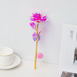 Rosa eterna LED de aluminio, rosas artificiales, decoración para bodas, Navidad y San Valentín. 
