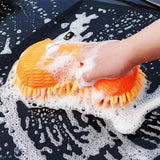 2Pcs Coral Car Wash Mitts Car Cleaning Sponge Care Detailing Brushes Auto Gloves Styling Car Cleaning Tools Auto Accessories