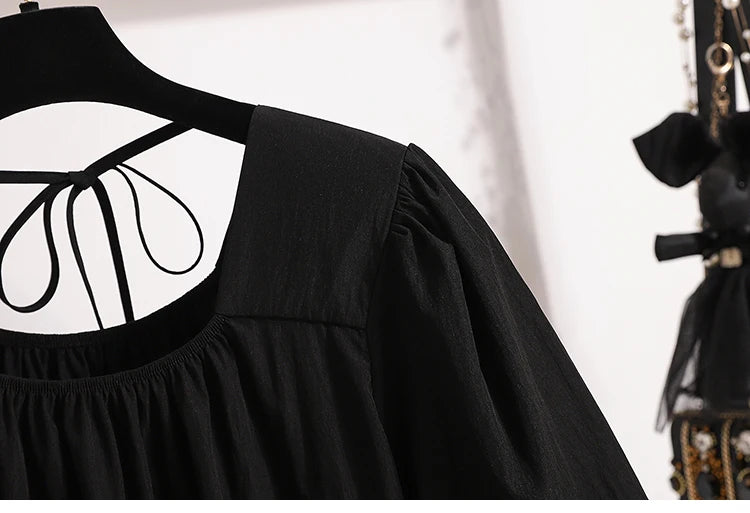 Plus Size Shirts & Blouses Women Summer 2025 New Arrival Korean Fashion Tops Short Puff Sleeve Loose Sweet Blouse Woman L-4XL