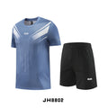 Fitness Clothes Ice Silk Quick Drying T-shirt Suit Men Short Sleeve Running Sportswear Shorts Tracksuit Gym Sports Training Sets