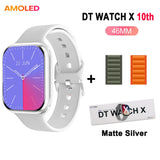 DT Watch 10 Smartwatch DT Watch X AMOLED 46mm Screen Video Play Local Music 4GB NFC ChatGPT Compass Smartwatch For Apple Android