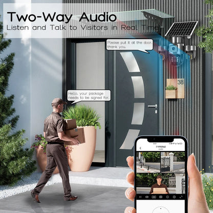 20MP 4G Sim Solar Camera WiFi 10X Optical Zoom 3-PTZ 4-Lens 3-Screens Outdoor Wireless Security Cameras Auto Tracking CCTV V380