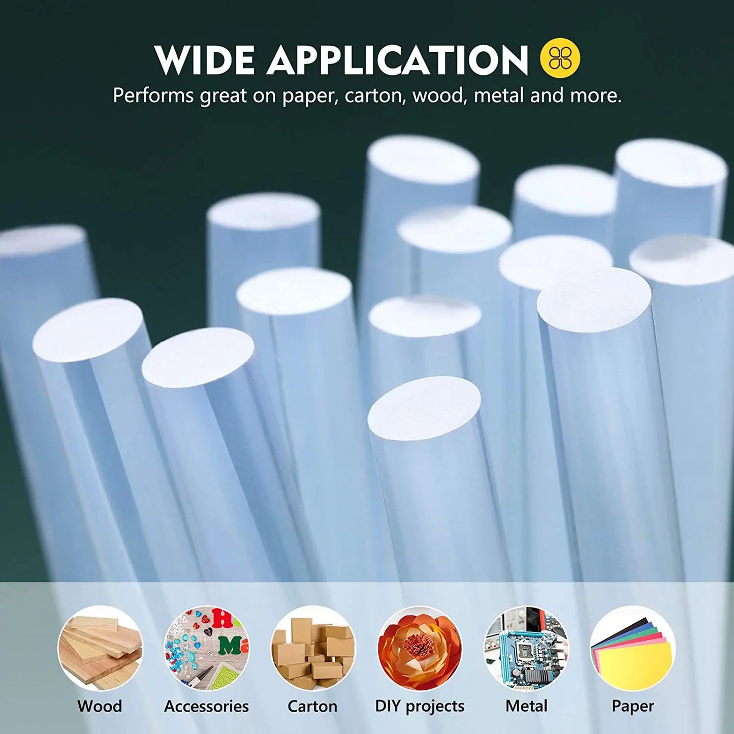 50 100 200 Pcs Mini Hot Glue Gun Sticks Diameter 7mm 11mm All-Purpose Clear Adhesive Glue Sticks for DIY Sealing Repairing