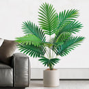 52-125cm/49.2in  Artificial Palm Tree Tropical Fake Plant Green Plastic Palm Leaf Branches Suitable for Home Garden Decoration