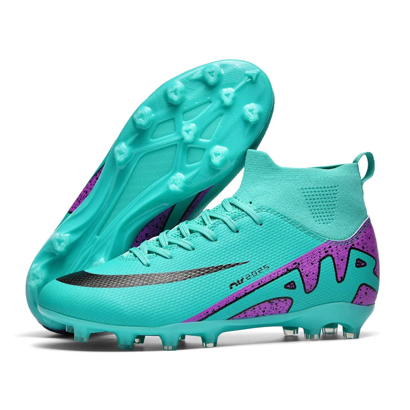 New Outdoor Men Soccer Shoes Adult Kids Long Spikes Football Boots Training Sport Footwear Sneakers Non Slip Training Unisex