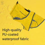 Waterproof Dog Raincoat with Reflective Strips and Adjustable Hood - Red, Yellow, Navy Blue