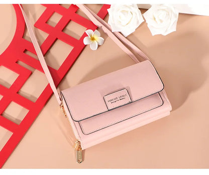 Nuevos bolsos de piel sintética para mujer, multifuncionales, de gran capacidad, tipo bandolera, a la moda, para teléfono