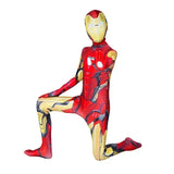 2025 Anime Iron Man Cosplay Costume Superhero Iron Man Boys Girls Jumpsuit Cloak Outfit Halloween Carnival Costumes Jumpsuits