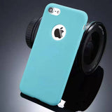 Silicon Case for iPhone 6S 6 7 8 Plus SE 2020 11 12 Pro Max 12 mini X XS MAX XR Gel Cell Phone Cover Casing Coque With logo hole