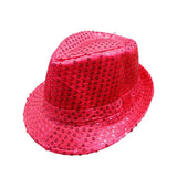 Stylish Unisex Hemming Sun Carnival Hat Unisex Stage Performance Sequins Hat