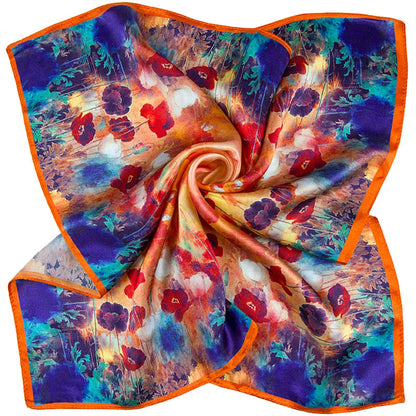 100% Pure Silk Scarf Women Bandana Female Head Scarf Women's Handkerchief Natural Silk Kid Neckerchief Top Pocket Square for Men