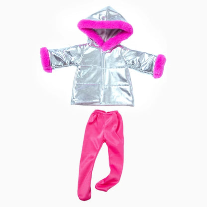 Jaqueta e Leggings Roupas de Boneca, Acessórios Boneca Reborn, Fit para 18 ", 43cm, Bebê Recém-Nascido