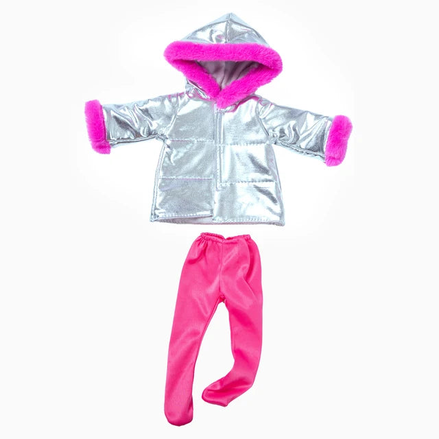 Jaqueta e Leggings Roupas de Boneca, Acessórios Boneca Reborn, Fit para 18 ", 43cm, Bebê Recém-Nascido