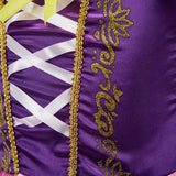 Fantasia de Princesa Rapunzel para Meninas – Cosplay Infantil para Halloween, Aniversário, Festa, Concurso ou Carnaval