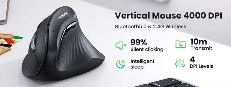 UGREEN Keyboard Wireless Bluetooth 5.0 2.4G Russian/Korean/EN 99 Keycaps For MacBook iPad PC Tablet USB C Rechargeable Keyboard