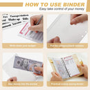 New Budget Plan Notebook A6 Cash Envelope Saving Money 6 Holes Binder for Financial Management A6 Loose-leaf Notebook Binder