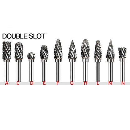 Extra Long 100mm Rotary Rasp File Carving Grinder Abrasive Tools Carbide Burr Alloy Bits Milling Cutter Drill For Metal Wook