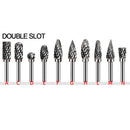 Extra Long 100mm Rotary Rasp File Carving Grinder Abrasive Tools Carbide Burr Alloy Bits Milling Cutter Drill For Metal Wook