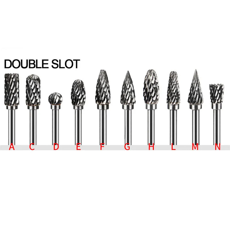 Extra Long 100mm Rotary Rasp File Carving Grinder Abrasive Tools Carbide Burr Alloy Bits Milling Cutter Drill For Metal Wook