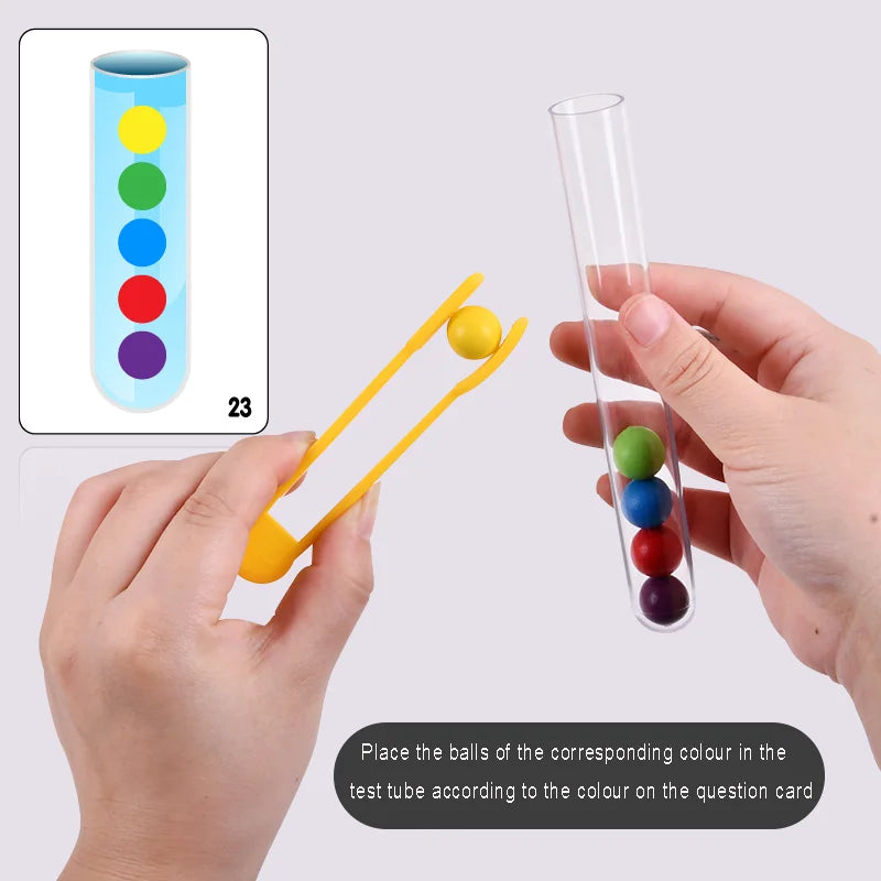 Juguetes de motricidad fina para niños, entrenamiento de concentración, juego de cuentas con pinzas, electrodomésticos de educación temprana, educación Montessori