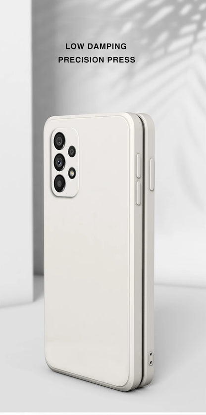 Funda de silicona original para Samsung A32, A42, A52, A52S, A72, A13, A23, A33, A53, A73, A14, A24, A34, A54 5G, funda protectora para cámara