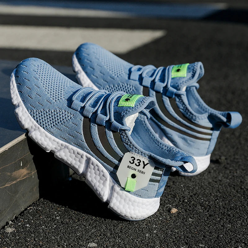 Men's Casual Sneakers Summer Breathable Sport Shoes Lightweight Outdoor Mesh Running Shoes Athletic Jogging Tennis Walking Shoes