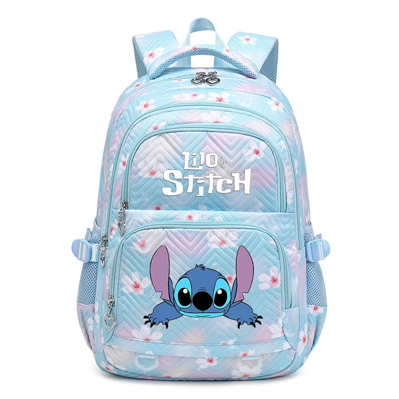 Mochila impermeable Disney Lilo Stitch para mujer, bolso de viaje para mujer, mochila escolar para adolescentes, mochila para libros