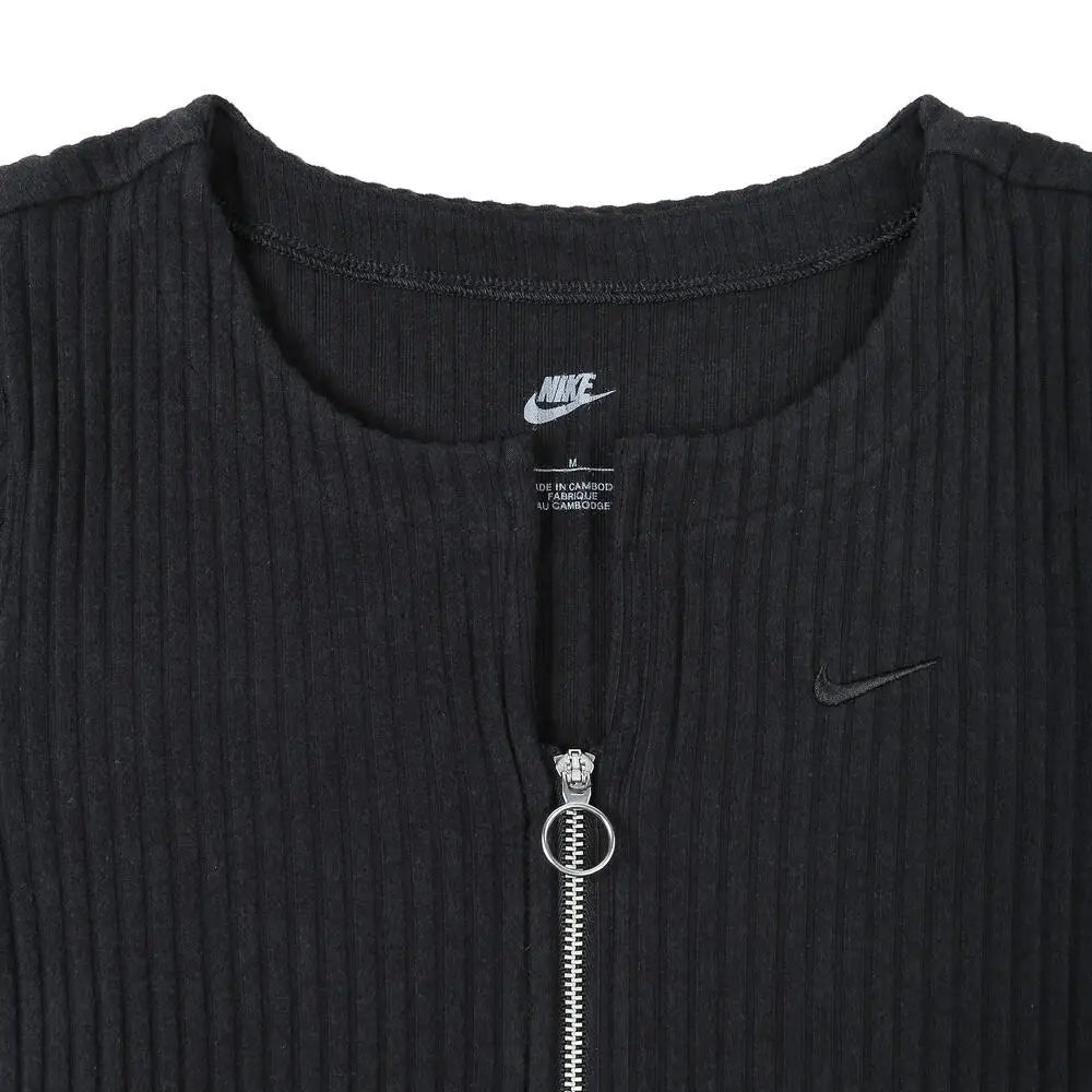 NIKE 2024 Women's AS W NSW NK CHLL KNT RIB FZ CR Knitted Coat FN3683-010