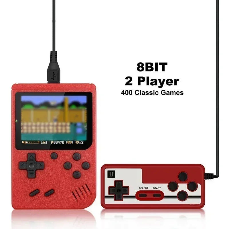 Retro Portable Mini Handheld Video Game Console 8-Bit 3.0 Inch Color LCD Kids Color Game Player Built-in 400 Games