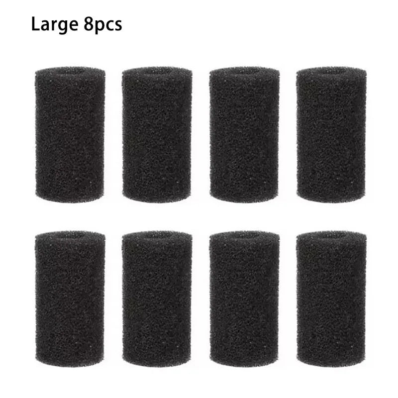 4 Pcs/8 Pcs Aquarium Biochemical Filter Sponge Fish Tank Inlet Water Pre-Filter Sponge Cartridge Replacement Filter