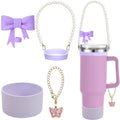 Stanley Cup Handle Cup Straw Bow Lid Water Bottle Boot Charm Chain Accessories 3pcs 10mm 1pc 