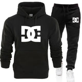 New men's autumn and winter hooded sweatshirts, sportswear, outdoor fashionable jogging couple pullovers and trousers two-piece