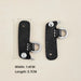Black Sliver Buckles