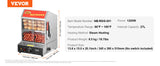 SucceBuy 27/37L 2Tiers Hot Dog Steamer with Temperature Control Stainless Steel Electric Bun Warmer for Hot Dogs&Buns for Cinema