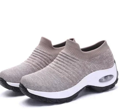 Zapatillas ortopédicas versátiles para mujer, zapatos de plataforma informales, antideslizantes y resistentes al desgaste.