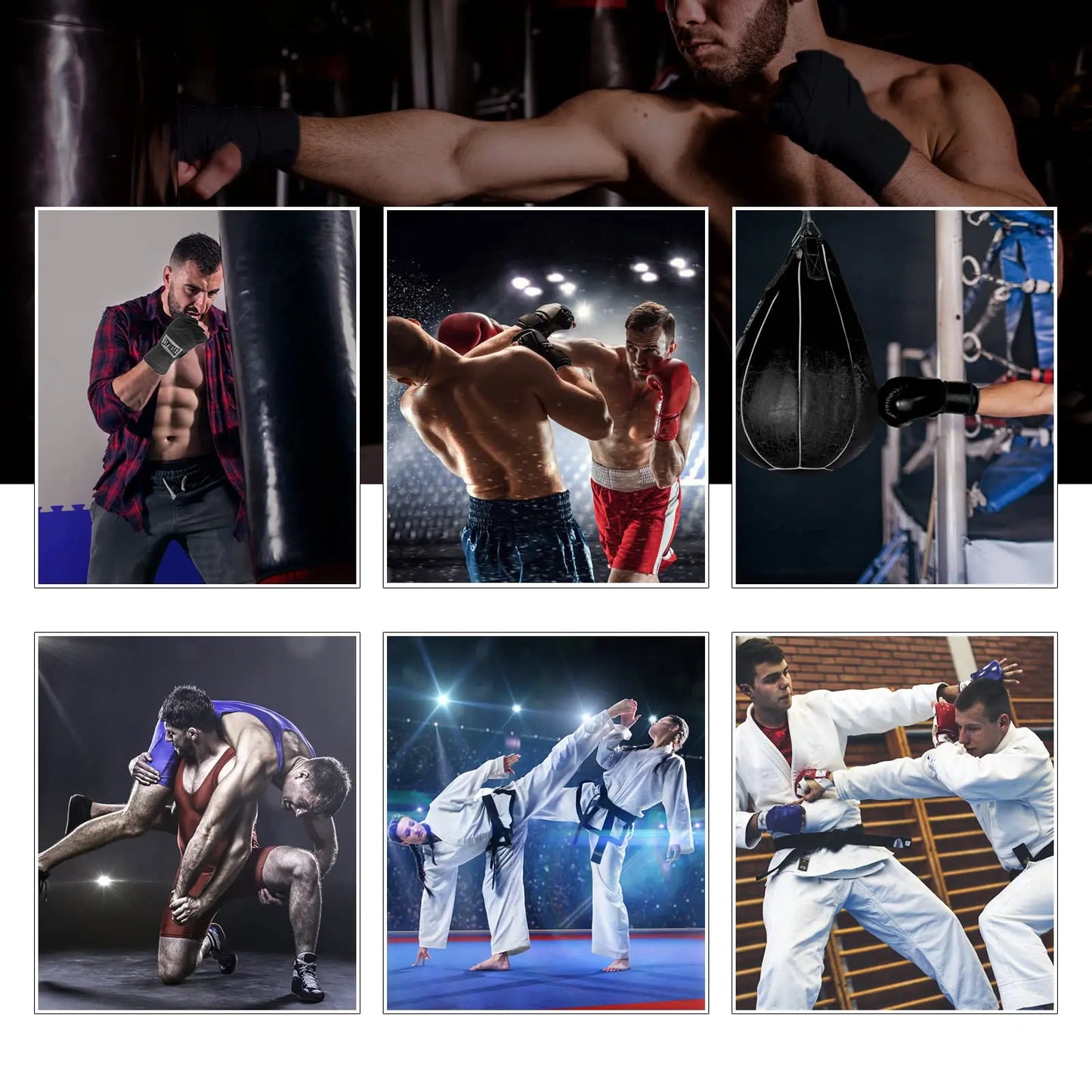 Kids Boxing Gloves Children Punch PU Leather Fitness Mitts Hitting Hand Protector Punch Target Bag MMA Training Sport Wristband