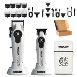 BRDCLIP New White Professional FA1C-T-609 Barber Hair Clipper Set Men's 10000RPM Electric Shaver Hair Trimmer Barbershop Tools