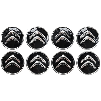 4/8/12pcs Genuine Wheel Center Hub Cap Alloy 60MM Wheel Center Cap Replacement Black for Citroen Most Model Caps Auto Decoration