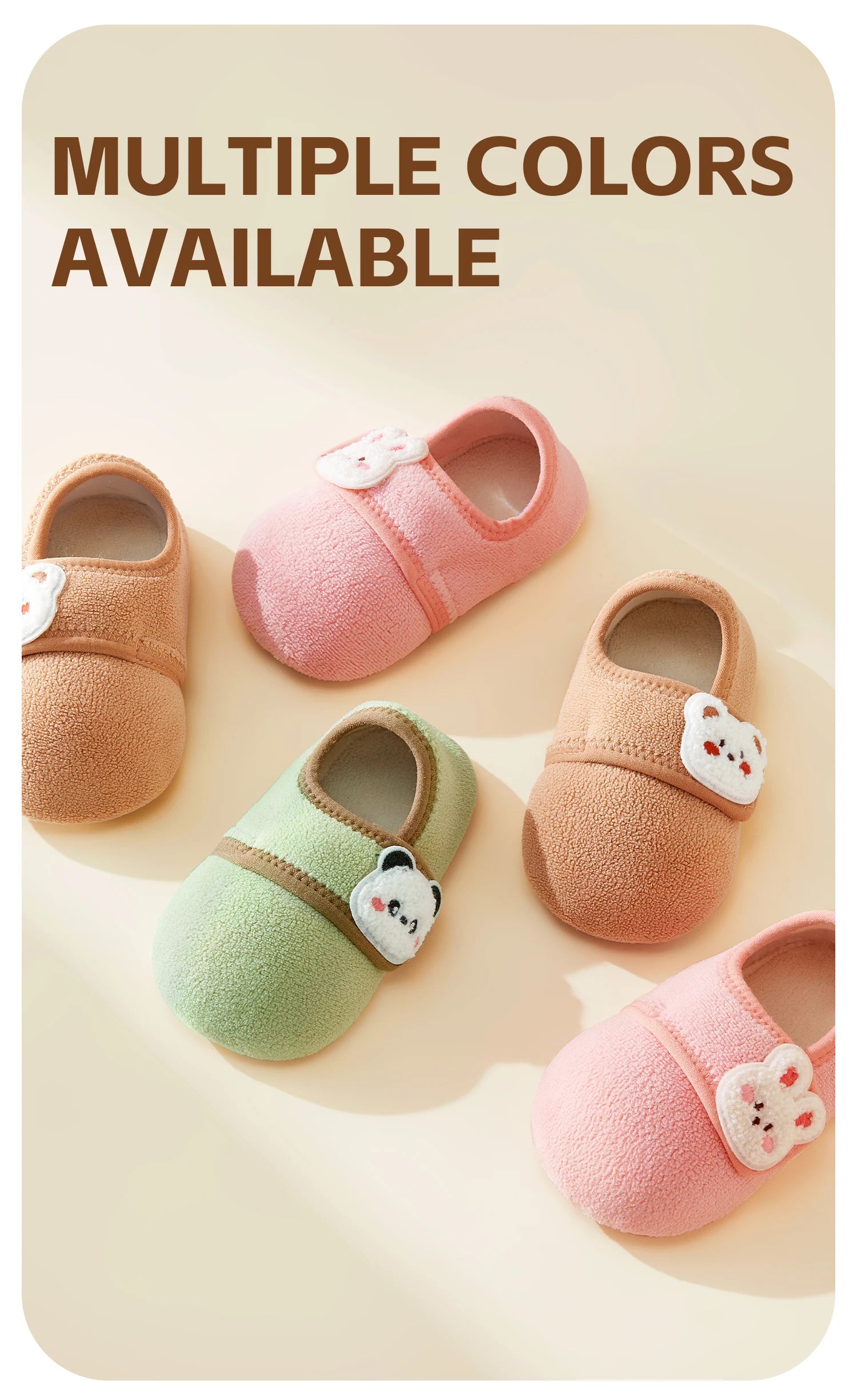 AIBEDILA Toddler Walking Shoes Warm Soft Baby Booties Infant Boys Girls Non-slip Floor Socks Baby Velcro Shoes Winter 0-4T