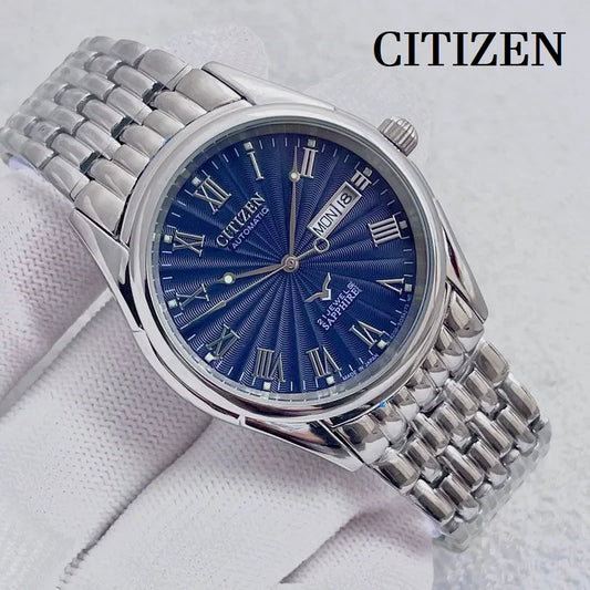 Reloj Citizen original para hombre, de lujo, totalmente automático, mecánico, resistente al agua, luminoso, multifuncional, automático.