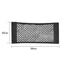 Car Seat Back Organizer Trunk Net Mesh Pocket Elastic String Net Magic Sticker Universal Portable Storage Bag Car Accessories