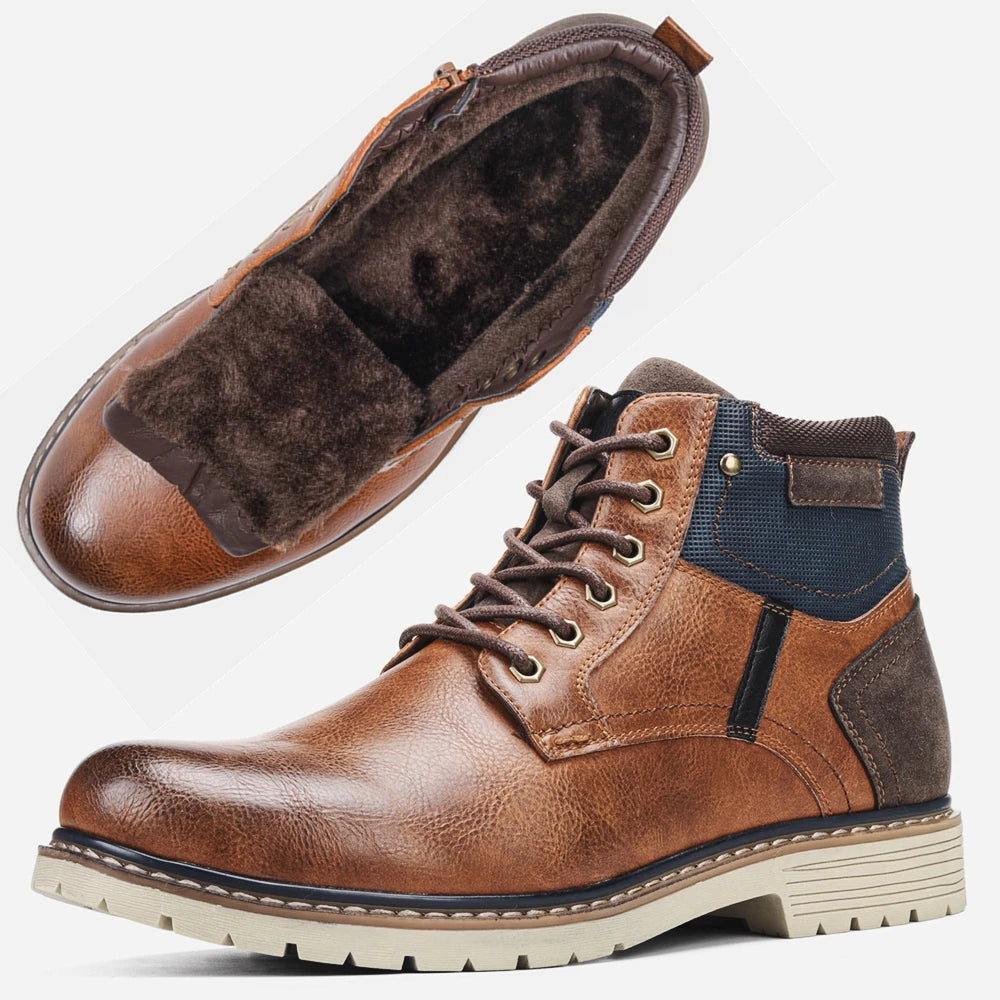 2024 New Men's Winter Shoes Warm Comfortable Non-Slip Men Winter Boots #KD5251