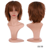 BENIHAIR Synthetic Wig Cosplay Wig White Red Green Blue Pink Yellow Hair Short Layered Wig Fake Hair Extension Men Women Party Wig