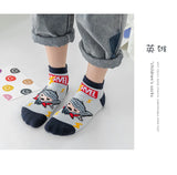 5 Pairs Marvel Kids Socks Kawaii 2024 New Fall Winter Cartoon Boy Children Short Socks Cotton Sock for Boys Gifts